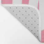 Pastel Pink Wiggle Run Bath Mat Gallery Image 2