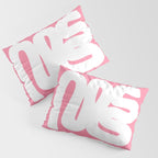 Pastel Pink Wiggle Run Pillow Sham Gallery Image 3