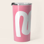 Pastel Pink Wiggle Run Travel Mug Gallery Image 3