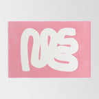 Pastel Pink Wiggle Run Rug Gallery Image 2