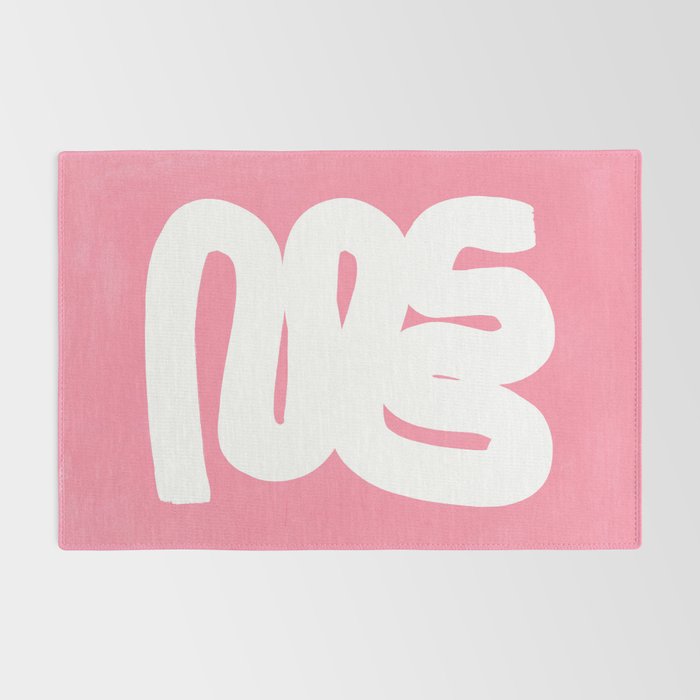 Pastel Pink Wiggle Run Rug Gallery Image 2