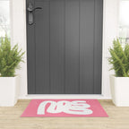 Pastel Pink Wiggle Run Welcome Mat Gallery Image 3