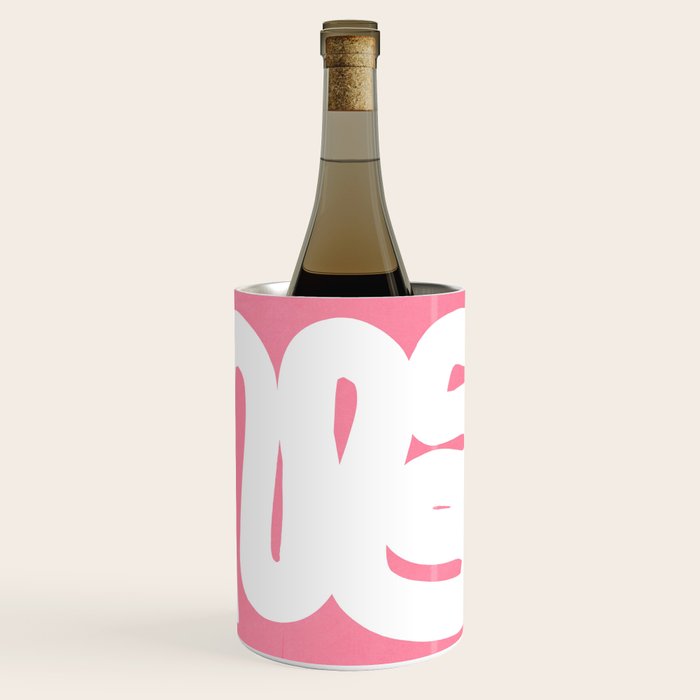 Pastel Pink Wiggle Run Wine Chiller Gallery Image 1