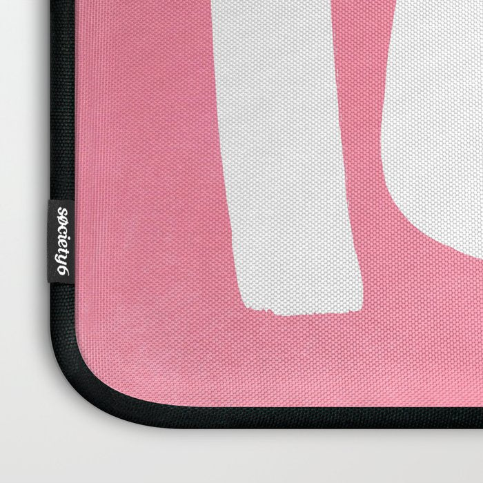 Pastel Pink Wiggle Run Laptop Sleeve Gallery Image 3