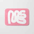 Pastel Pink Wiggle Run Bath Mat Gallery Image 1