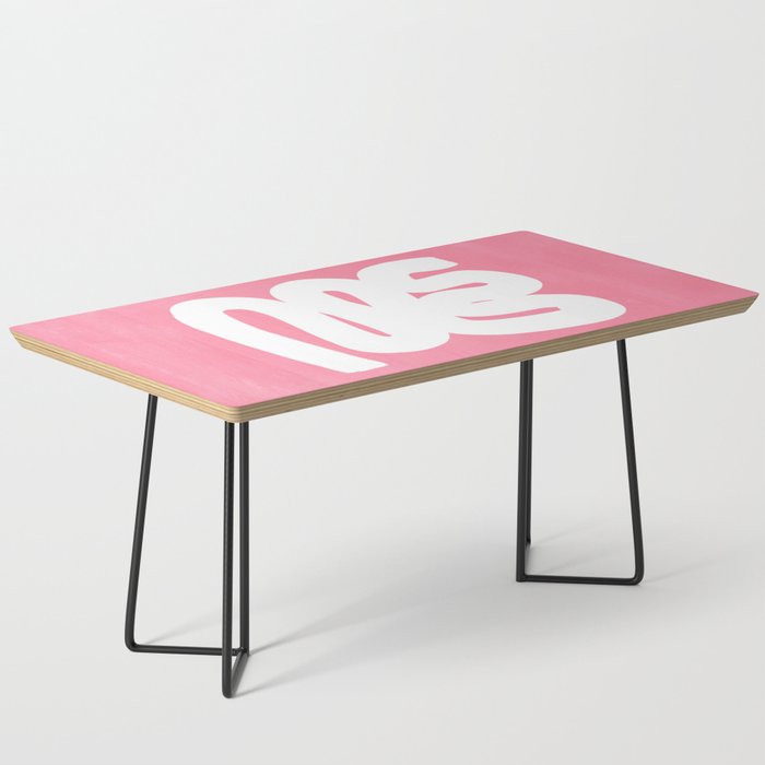 Pastel Pink Wiggle Run Coffee Table Gallery Image 1