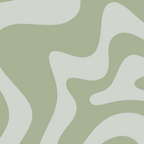 Liquid Swirl Retro Abstract Pattern in Sage Green and Light Sage Gray Coffee Mug Gallery Image 2