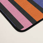 Colorful Retro Geometric Mod Portes Pattern II Orange Pink Green Blue  Desk Mat Gallery Image 4