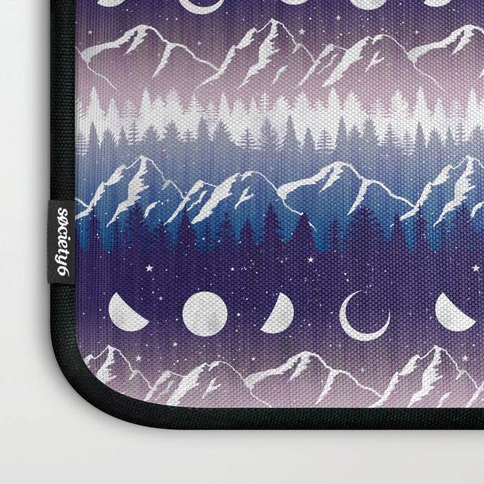 Mountains & Moons Stripe Laptop Sleeve Gallery Image 3