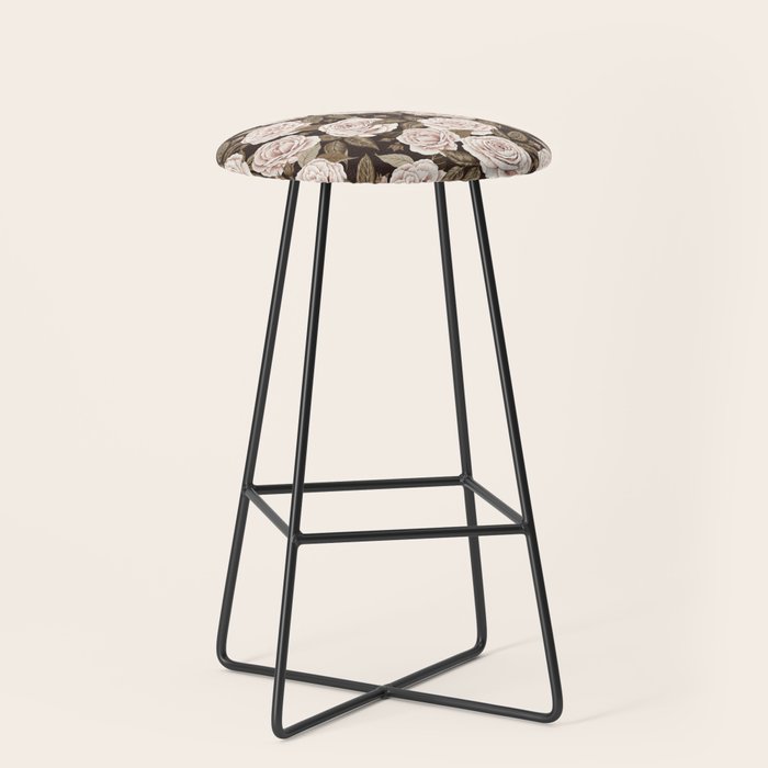 A Realm Of Roses - Dark Academia Pink Stool Gallery Image 1