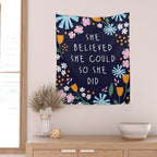 She believe she could so she did Wall Tapestry Gallery Image 2