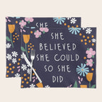 She believe she could so she did Placemat Gallery Image 1