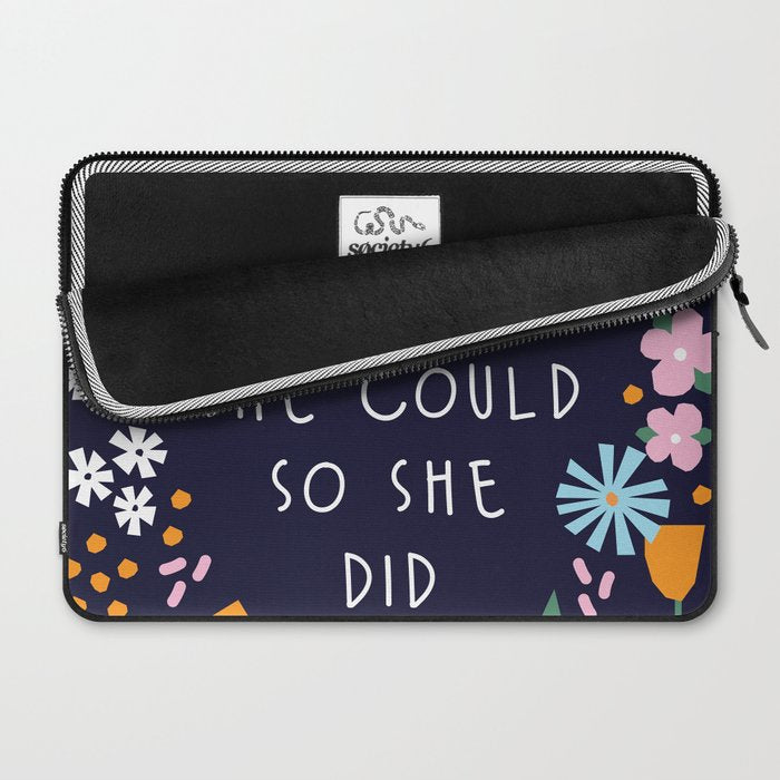 She believe she could so she did Laptop Sleeve Gallery Image 2