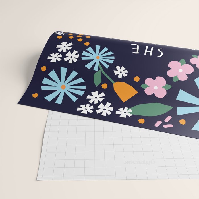 She believe she could so she did Wrapping Paper Gallery Image 2