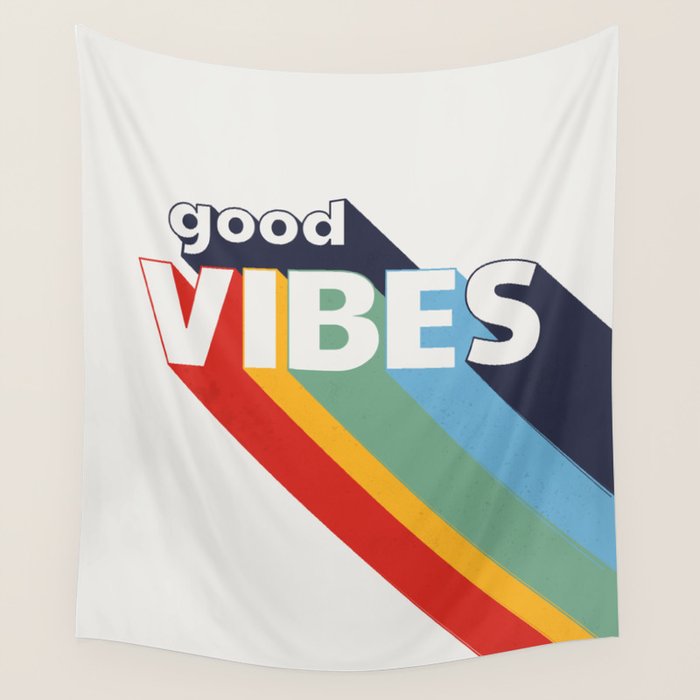 GOOD VIBES  Wall Tapestry Gallery Image 4