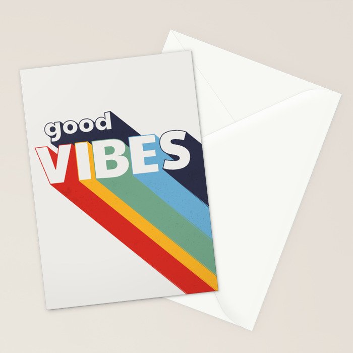GOOD VIBES  Stationery Card Gallery Image 2