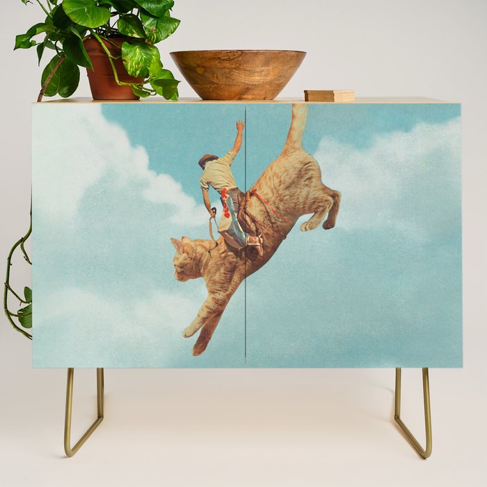 Meehaw - Rodeo Cat Bronc Credenza Gallery Image 1