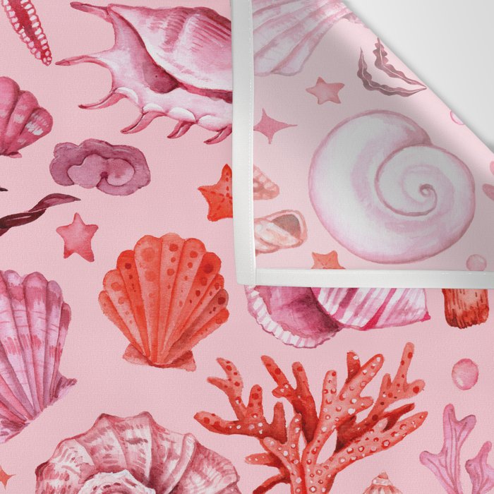 Girly Seashells Party Wall Tapestry Gallery Image 3