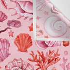 Girly Seashells Party Wall Tapestry Gallery Image 3