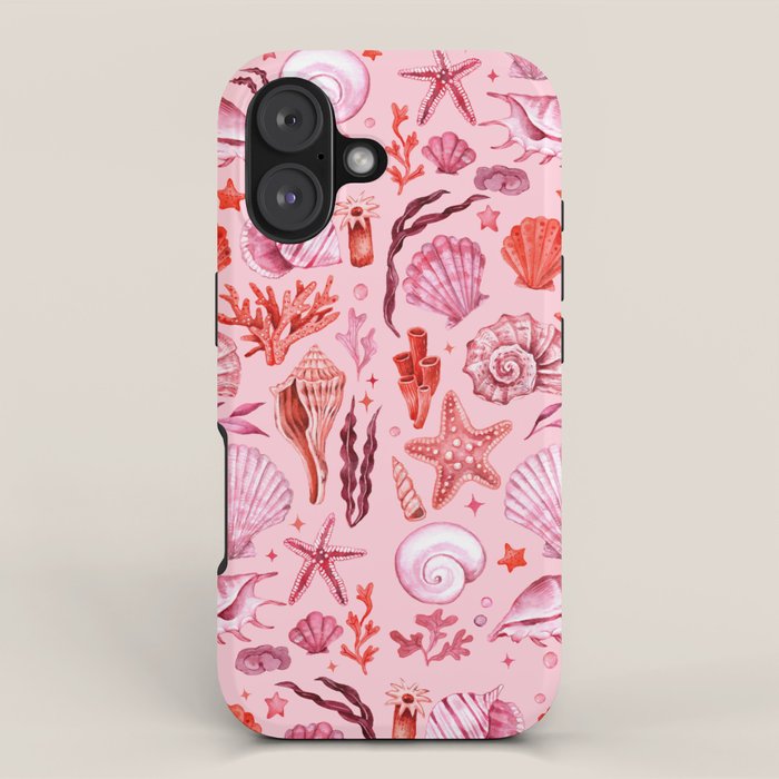 Girly Seashells Party iPhone Case Gallery Image 1
