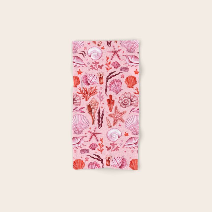 Girly Seashells Party Bath Towel Gallery Image 1