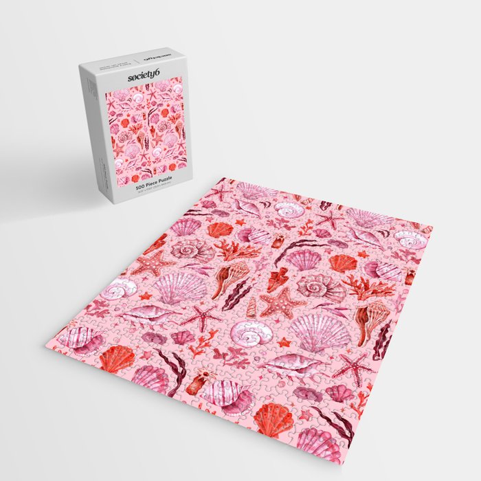 Girly Seashells Party Jigsaw Puzzle Gallery Image 2