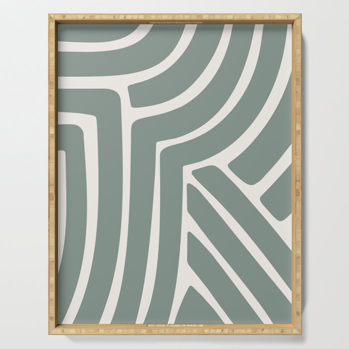 Abstract Stripes LXV Serving Tray Gallery Image 1