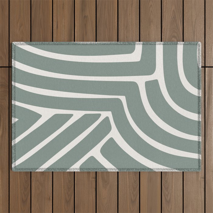 Abstract Stripes LXV Outdoor Rug Gallery Image 1