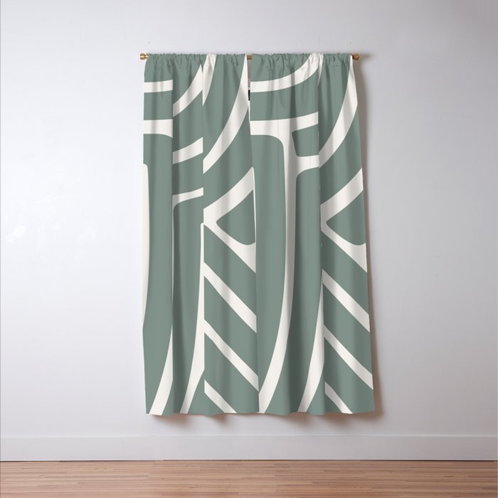 Abstract Stripes LXV Window Curtain Gallery Image 3