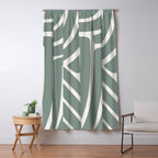 Abstract Stripes LXV Window Curtain Gallery Image 5