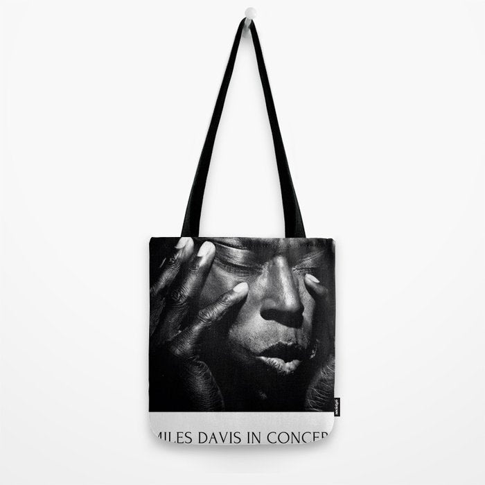 Vintage Miles Jazz in Concert Advertising Music Poster Tote Bag Gallery Image 2