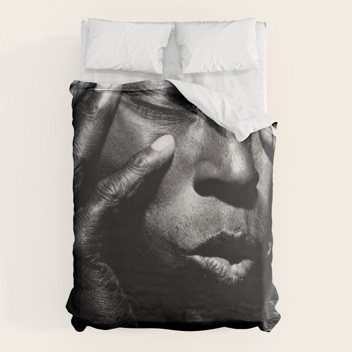 Vintage Miles Jazz in Concert Advertising Music Poster Duvet Cover Gallery Image 6