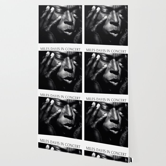 Vintage Miles Jazz in Concert Advertising Music Poster Wallpaper Gallery Image 2