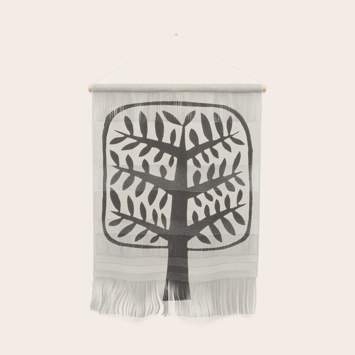 Linocut Tree #2 Wall Hanging Gallery Image 1