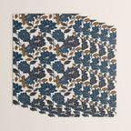 Modern Navy Floral Elegance Wrapping Paper Gallery Image 3