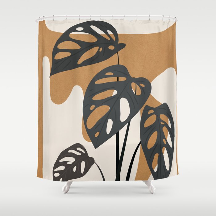 Minimalist Abstract Art Branch 6 Shower Curtain Gallery Image 1
