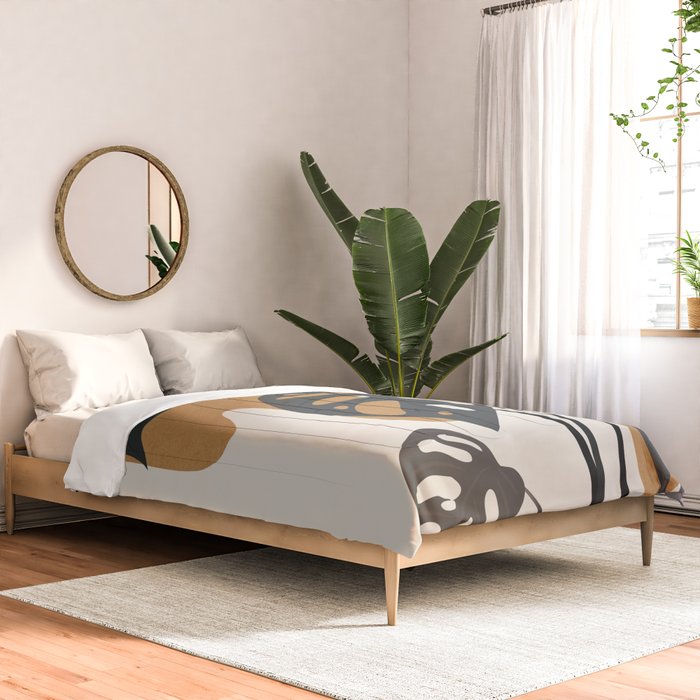 Minimalist Abstract Art Branch 6 Comforter Gallery Image 2