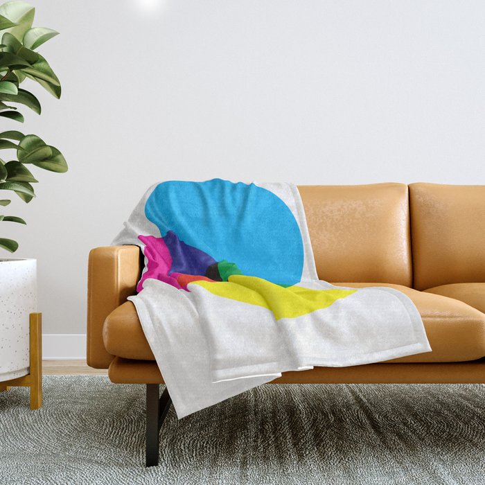 CMYKAT Throw Blanket Gallery Image 1