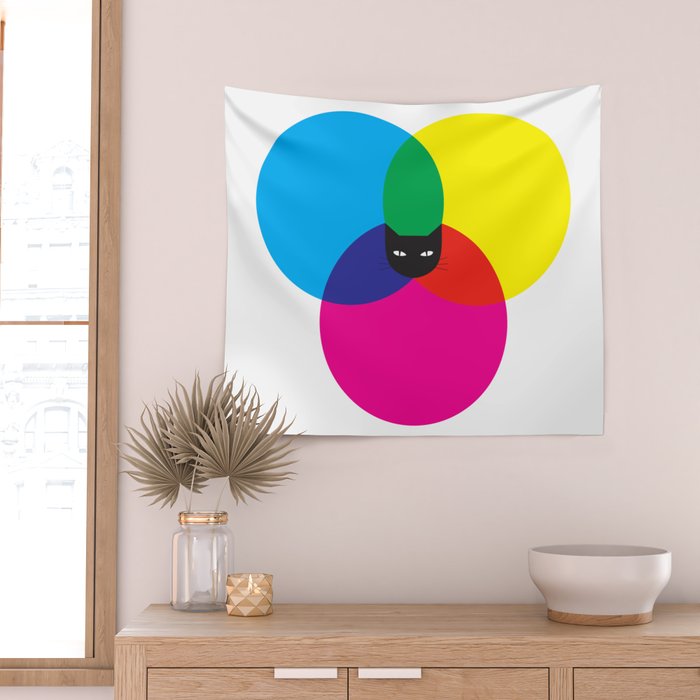 CMYKAT Wall Tapestry Gallery Image 2