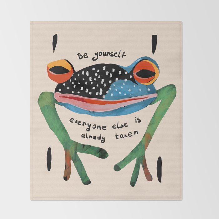 Be Yourself Throw Blanket Gallery Image 2