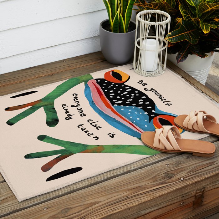 Be Yourself Outdoor Rug Gallery Image 2