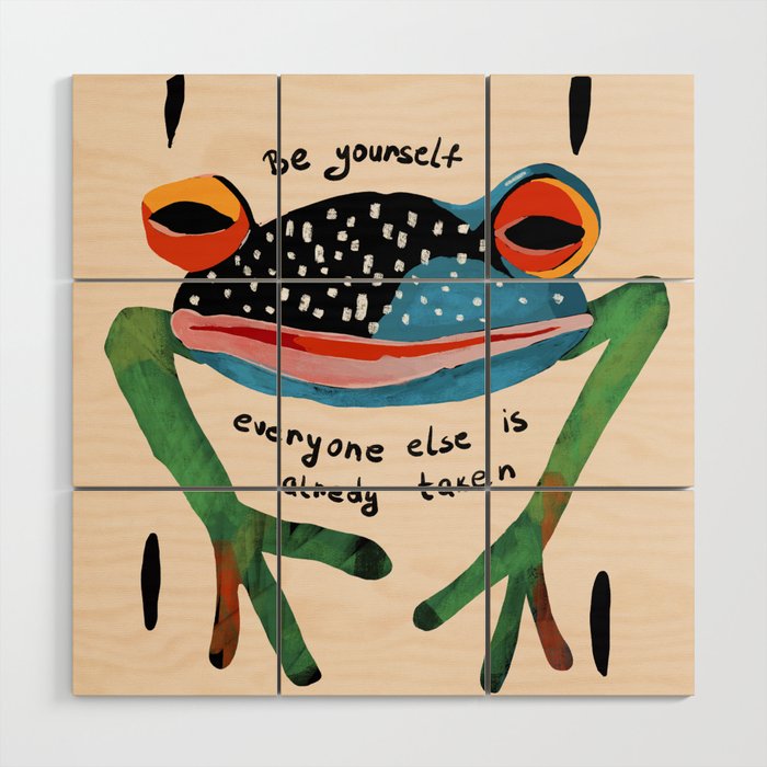 Be Yourself Wood Wall Art Gallery Image 1