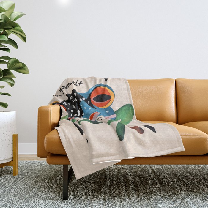 Be Yourself Throw Blanket Gallery Image 1