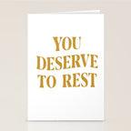 You Deserve To Rest Golden Stationery Card Gallery Image 2