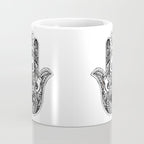 Hamsa Hand Avocado Coffee Mug Gallery Image 4