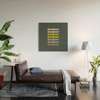 Bonjour in Pretty Pastels Wood Wall Art Gallery Image 2