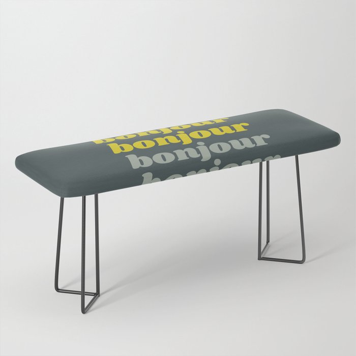 Bonjour in Pretty Pastels Bench Gallery Image 1