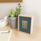 Bonjour in Pretty Pastels Mini Art Print Gallery Image 2
