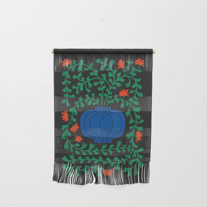 Summer Bloom: Midnight Rain Forest Wall Hanging Gallery Image 1