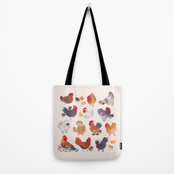 Chicken and Chick Tote Bag Gallery Image 2